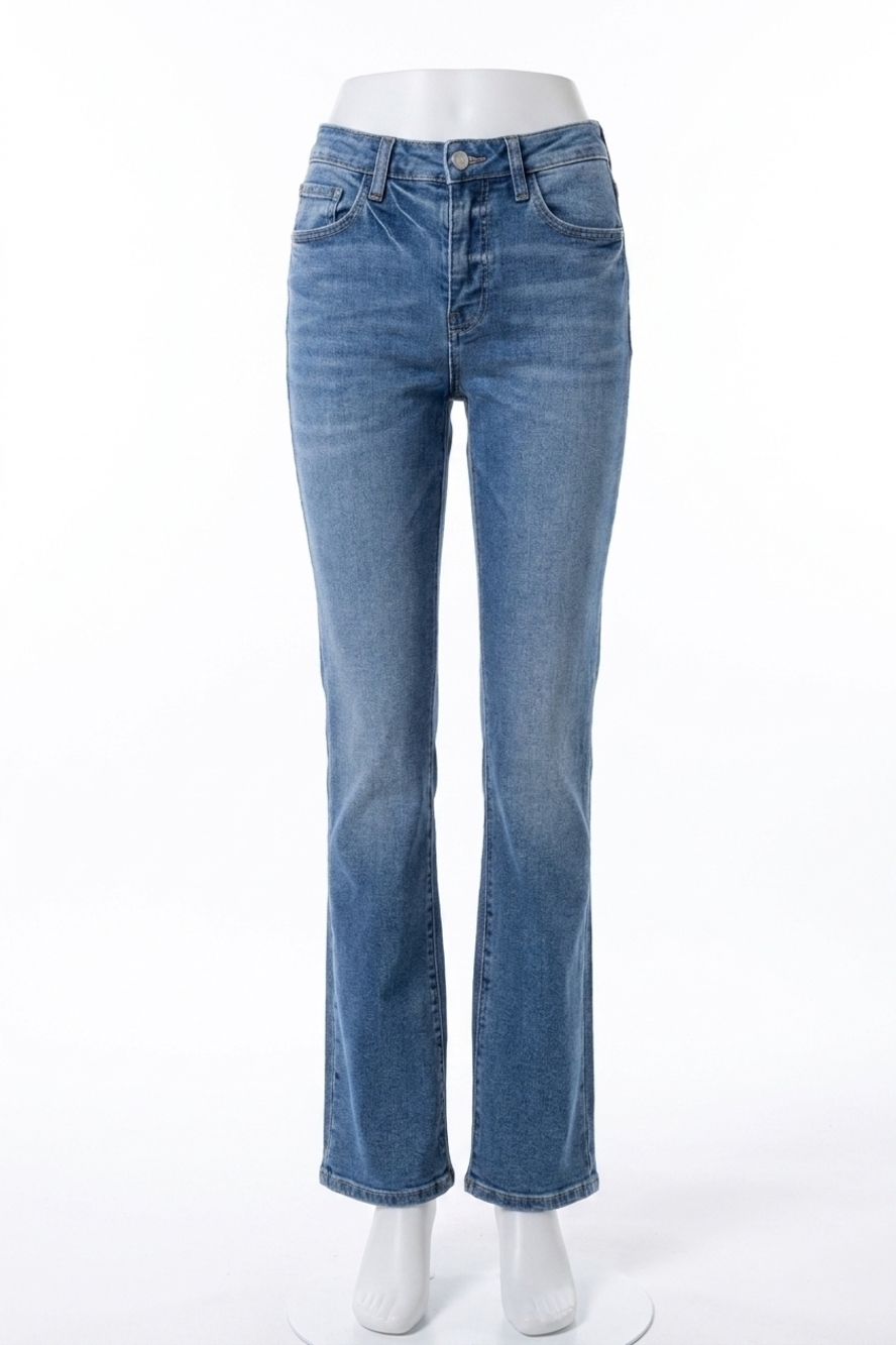 NEW FLYING MONKEY independent straight leg denim jeans in blue